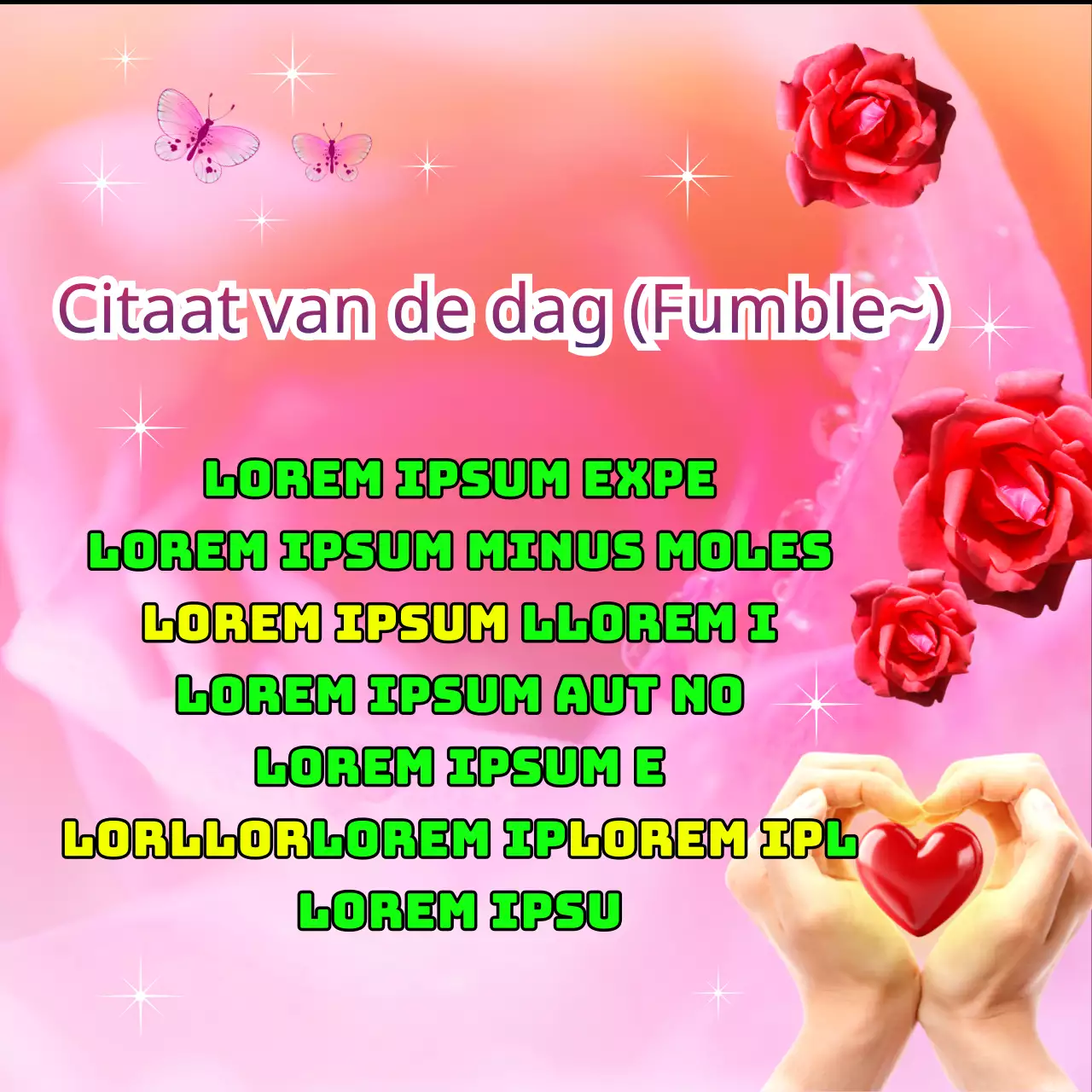 Citaat van de dag tweet met een vintage roze roos