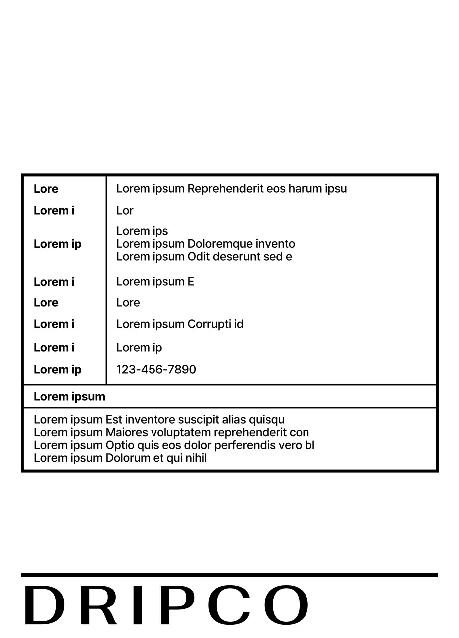 Design con un motivo di linee nere