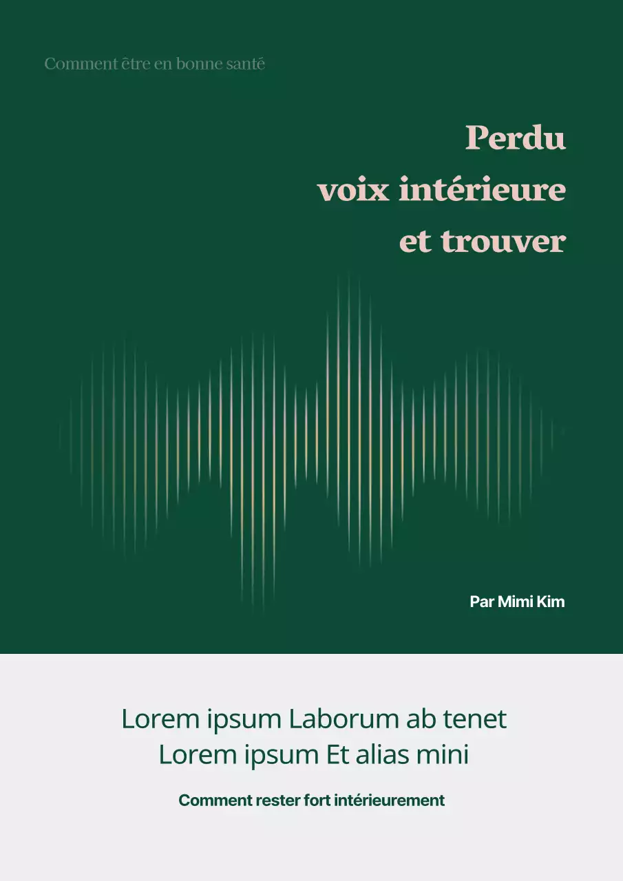 Essai de psychologie sur le concept de contrôle du volume en vert
