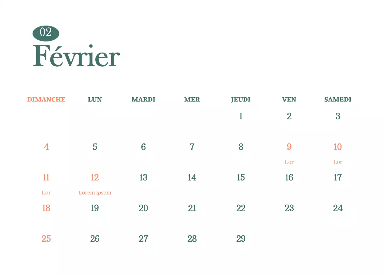 Calendrier des cafés avec recommandation de la boisson du mois