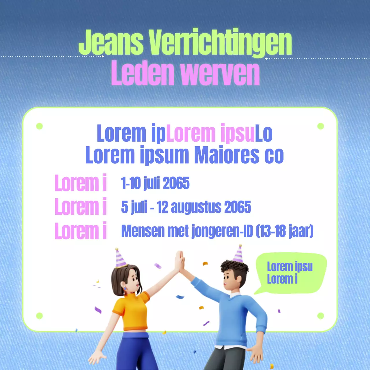 Promoot je festival met een kleurrijk en leuk concept