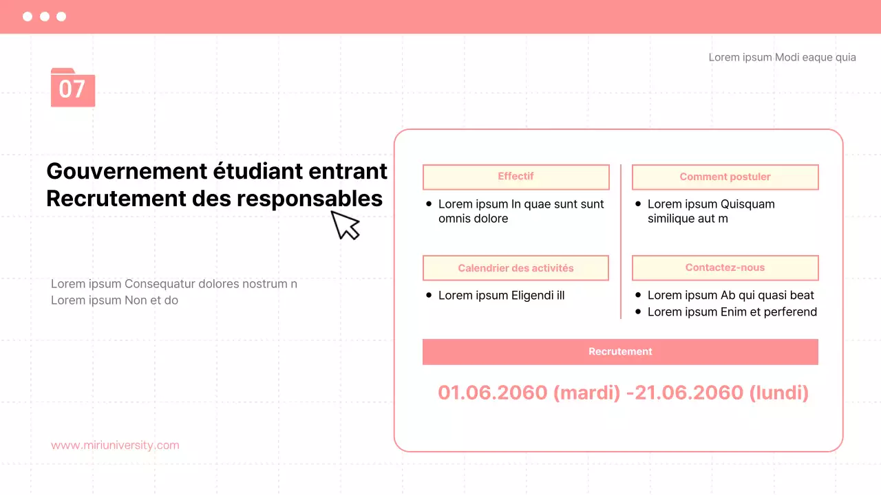 Annoncer la plénière de fin de mandat dans un style simple de beige et de rose