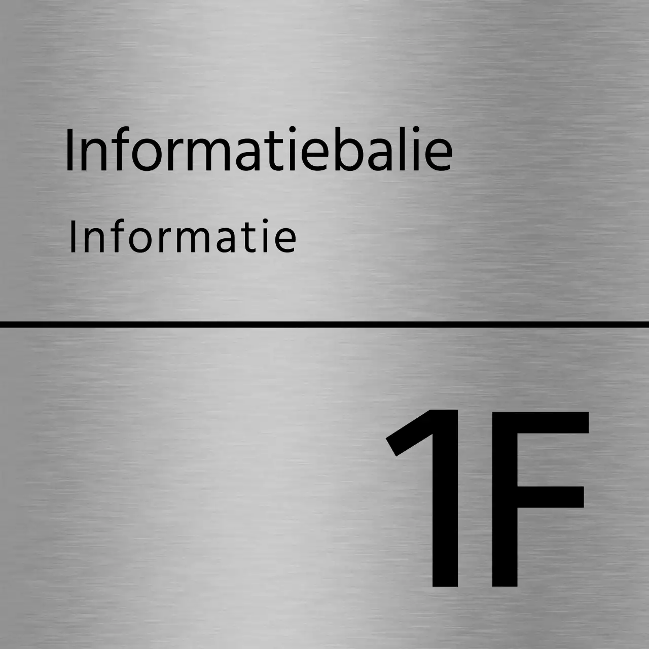 Eenvoudige plaatsaanduiding met zwarte tekst en lijnen voor de naam van de schoolvloer.