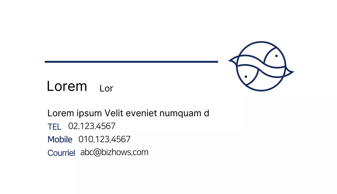 bleu illustration simple restaurant fruits de mer