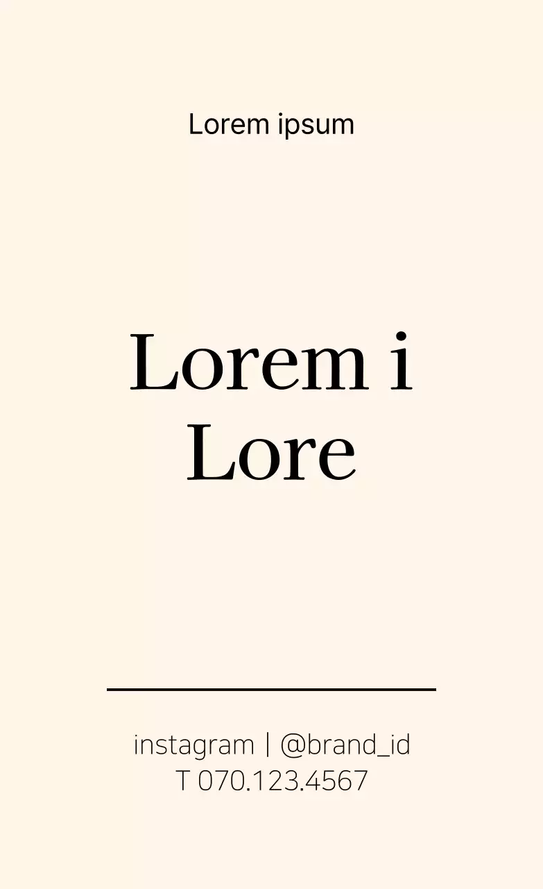 Étiquettes de marque simples en ivoire et en noir