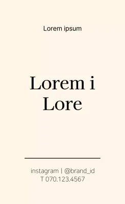 Étiquettes de marque simples en ivoire et en noir