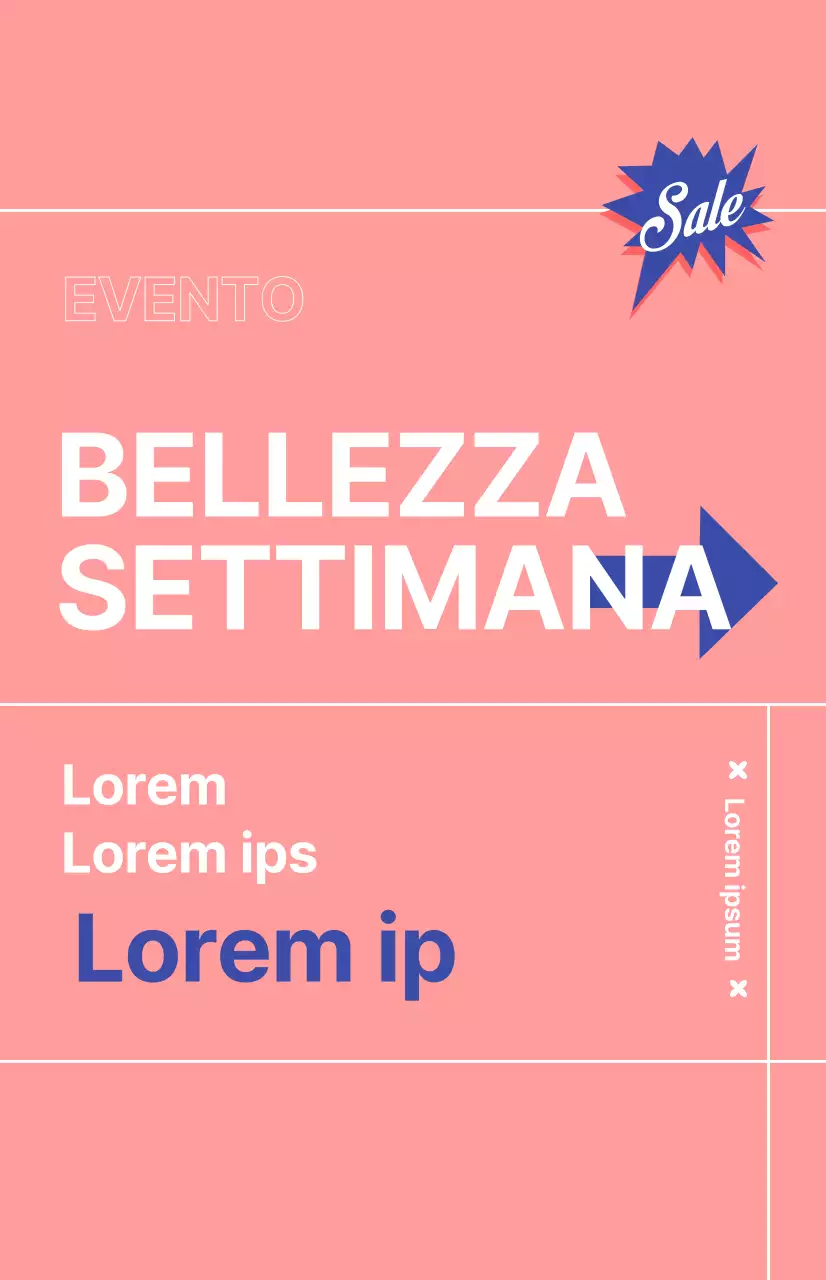 Bandiera per promozione sconto cosmetici con sfondo rosa