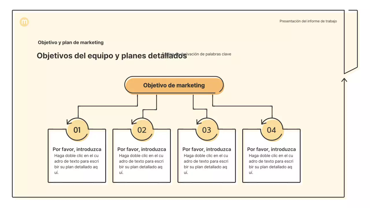 Formas puntiagudas con flechas en amarillo claro Kit de presentación empresarial