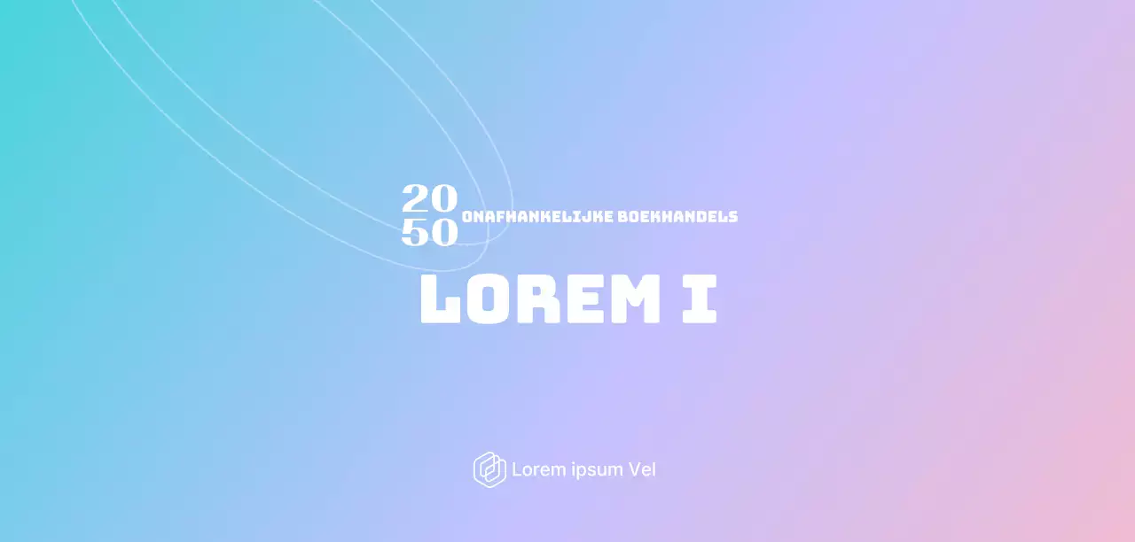 Promoot een institutioneel festival met een gradiëntachtergrond van blauw en paars