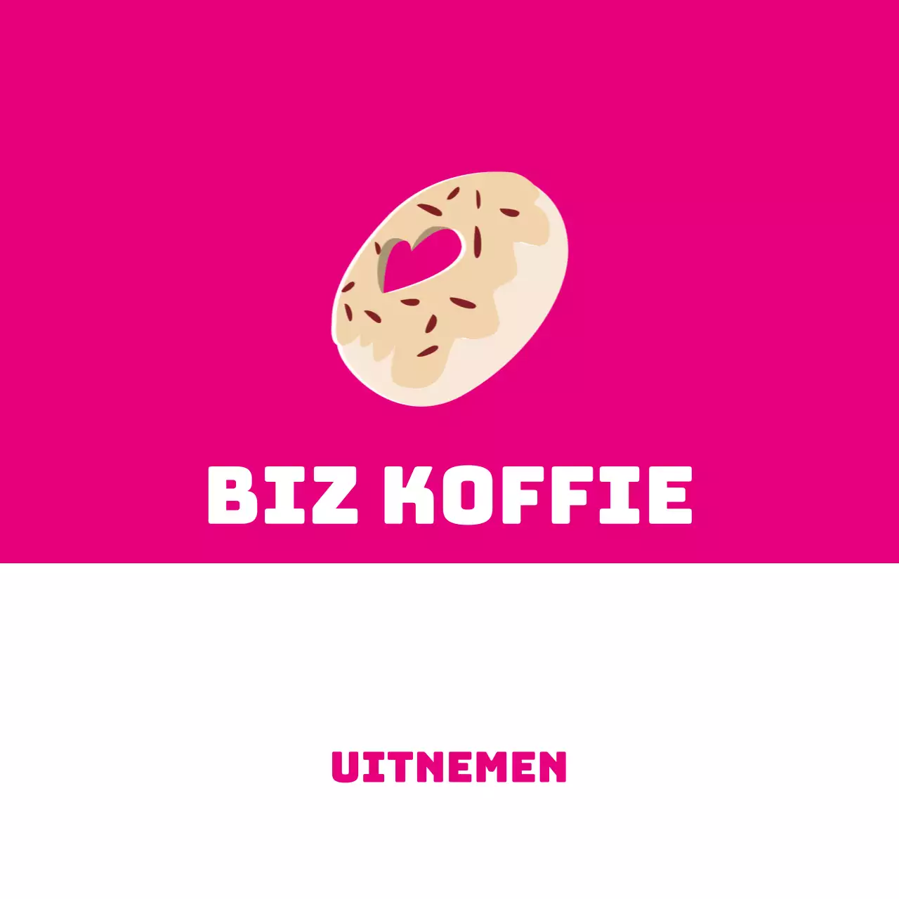 Roze eenvoudige illustratie café
