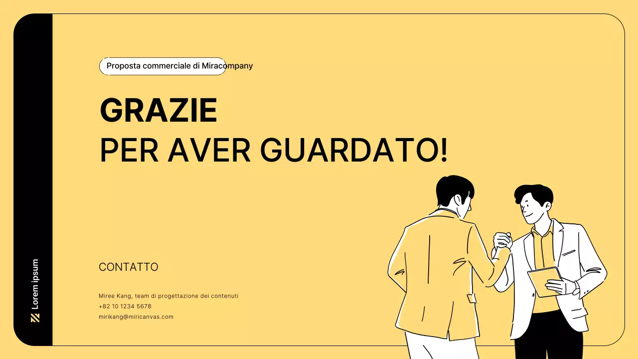 Illustrazione aziendale con linee semplici e colore giallo