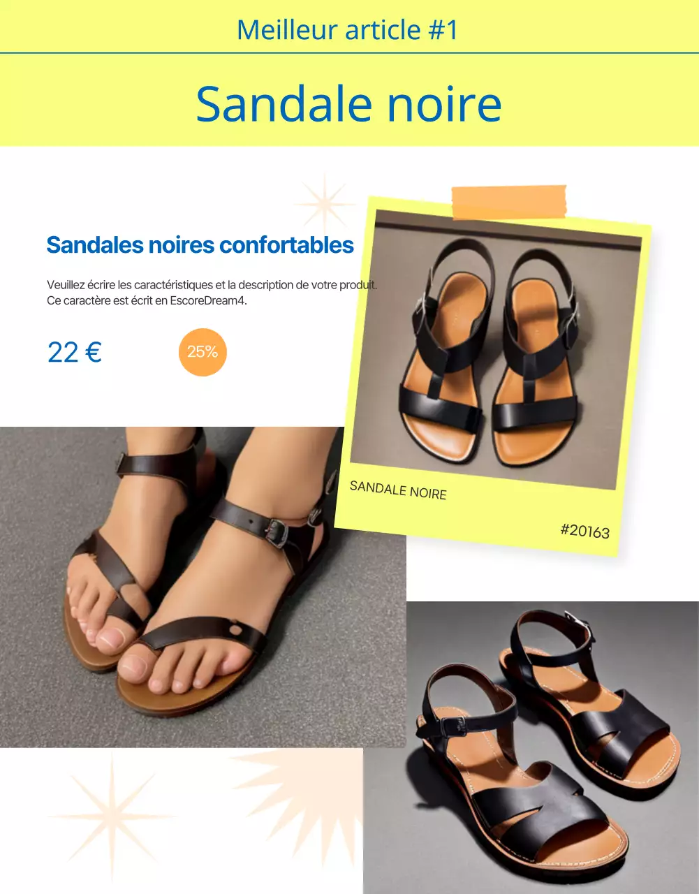 Promouvoir des soldes d'été naturelles avec des bleus et des bleus clairs