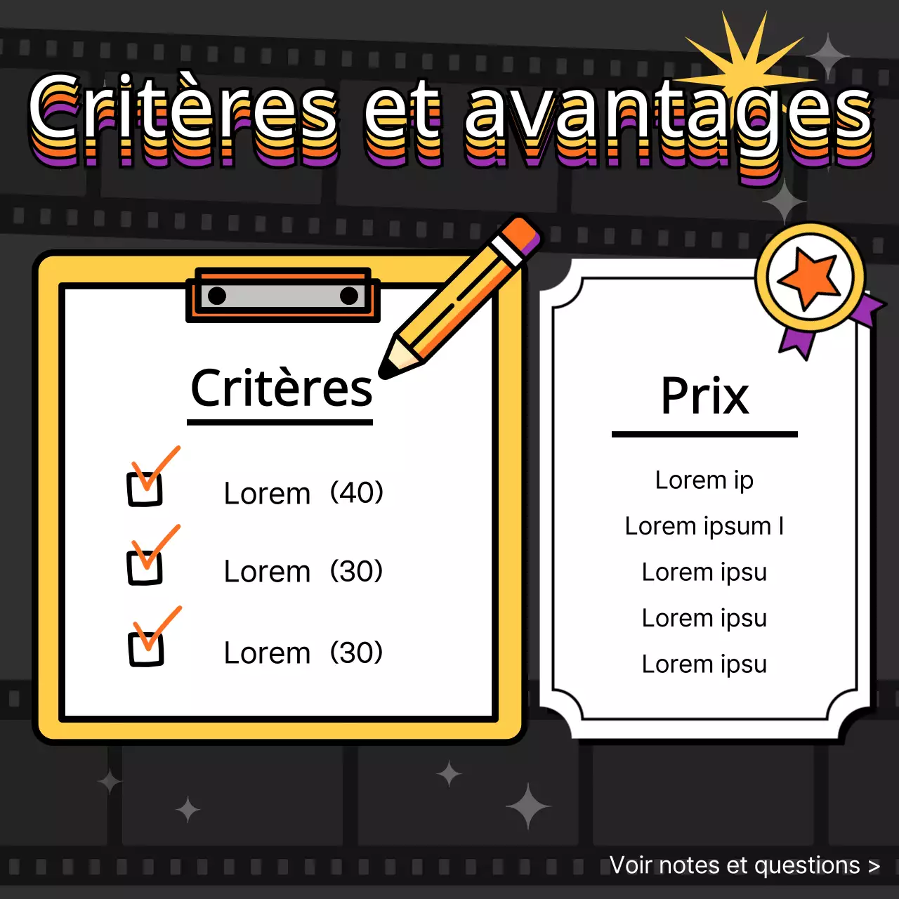 Annonce de concours rétro de style web sur fond noir