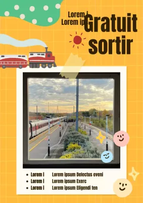 Concours photo sur les trains orange et kitsch