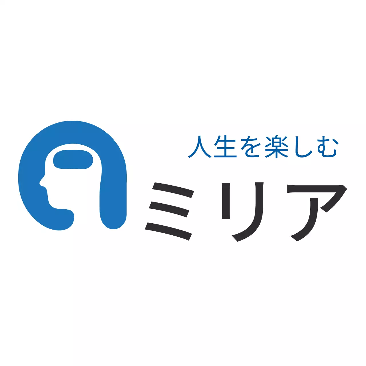 青 シンプル 名刺 ロゴ