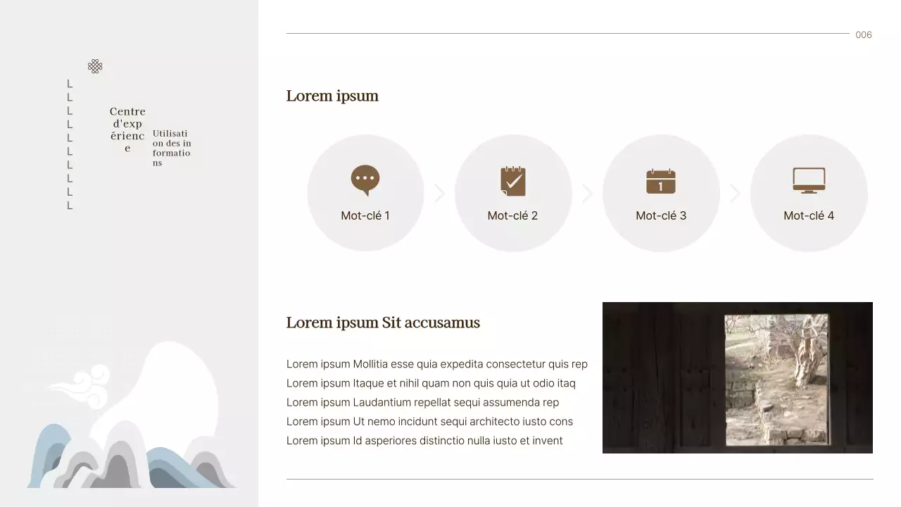 Guide de l'expérience traditionnelle utilisant la couleur brune des icônes coréennes