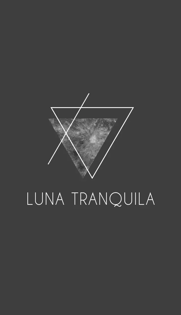 Tarjeta de visita de tatuador con formas triangulares negras y grises