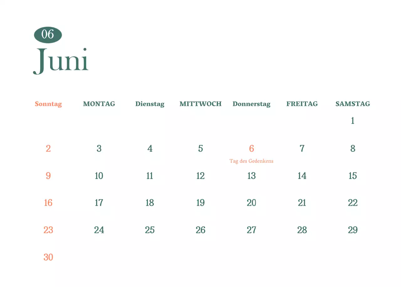 Cafe-Kalender mit Empfehlungen für das Getränk des Monats