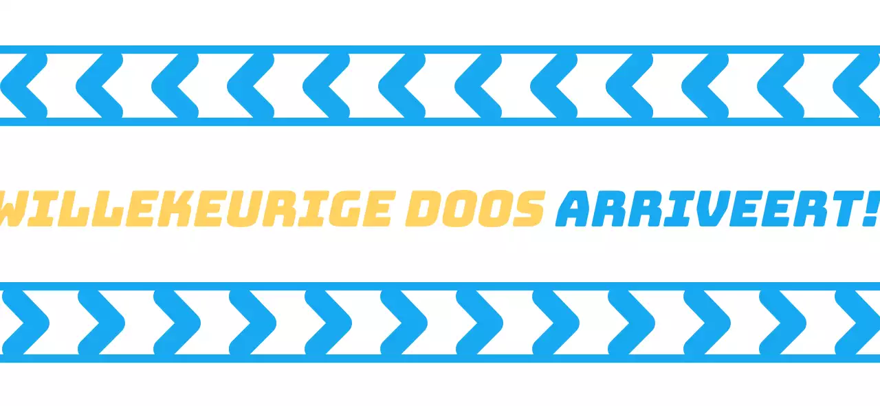 Verschillende dierfiguren verkleed als koeriers met een blauw en wit rasterpatroon