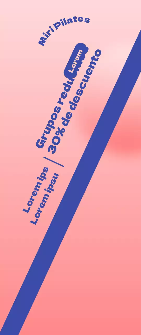 Promocione su evento Pilates Open con un fondo rosa