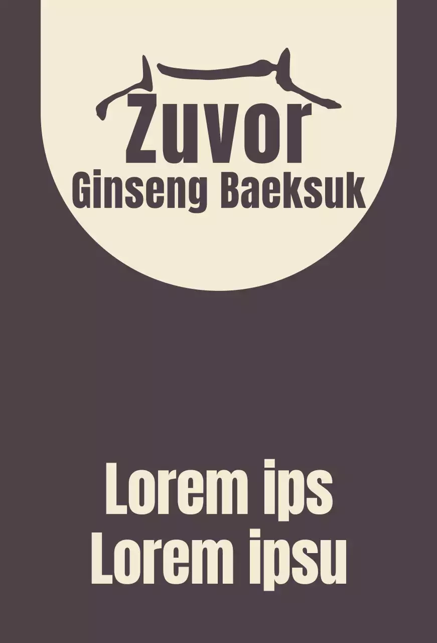 Ginseng Baeksukjip braun mit einem Schild, das Sie auffordert, Ihre Schuhe auszuziehen.