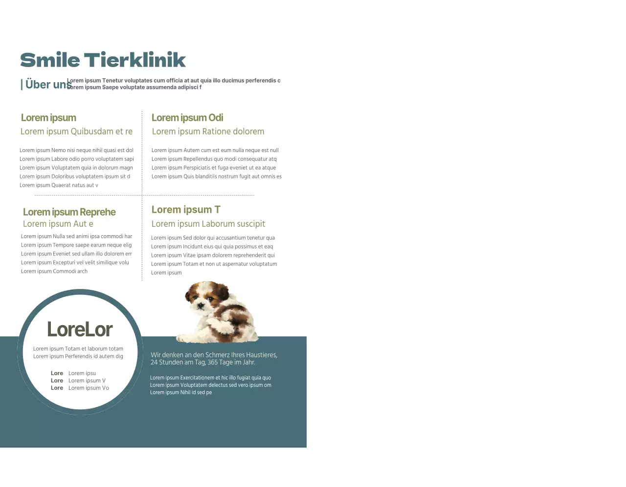 Türkisfarbene Tierklinik Stundenplan Konzept