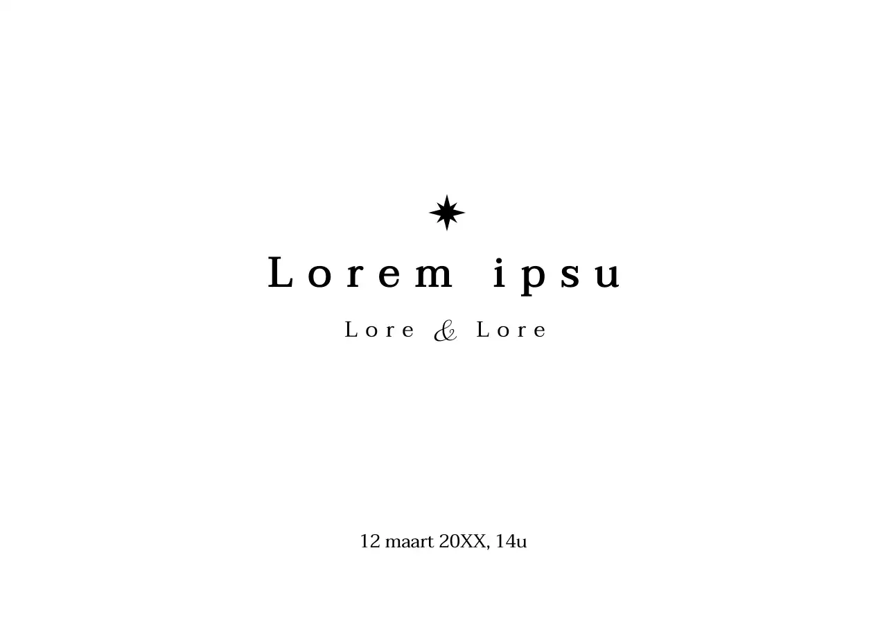 Bruiloft tekst met een sterrensprong concept