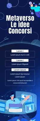 Annuncio di un concorso per un concetto di metaverso bluetone