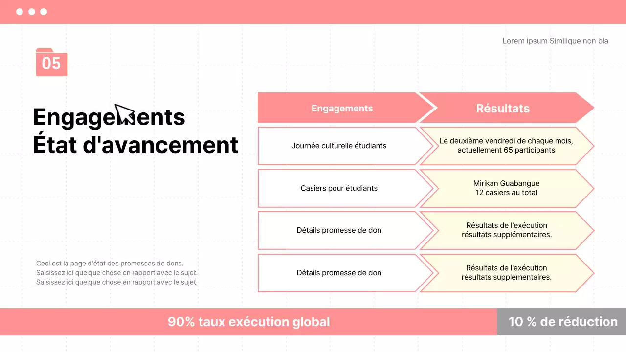 Annoncer la plénière de fin de mandat dans un style simple de beige et de rose