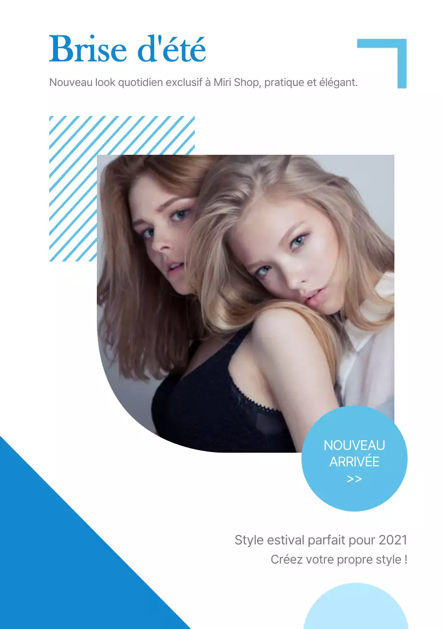 Bleu Simple Summer Daily Look New Product Promotion