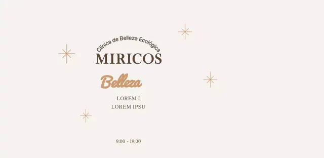 Lujosa y luminosa clínica estética en beige y dorado