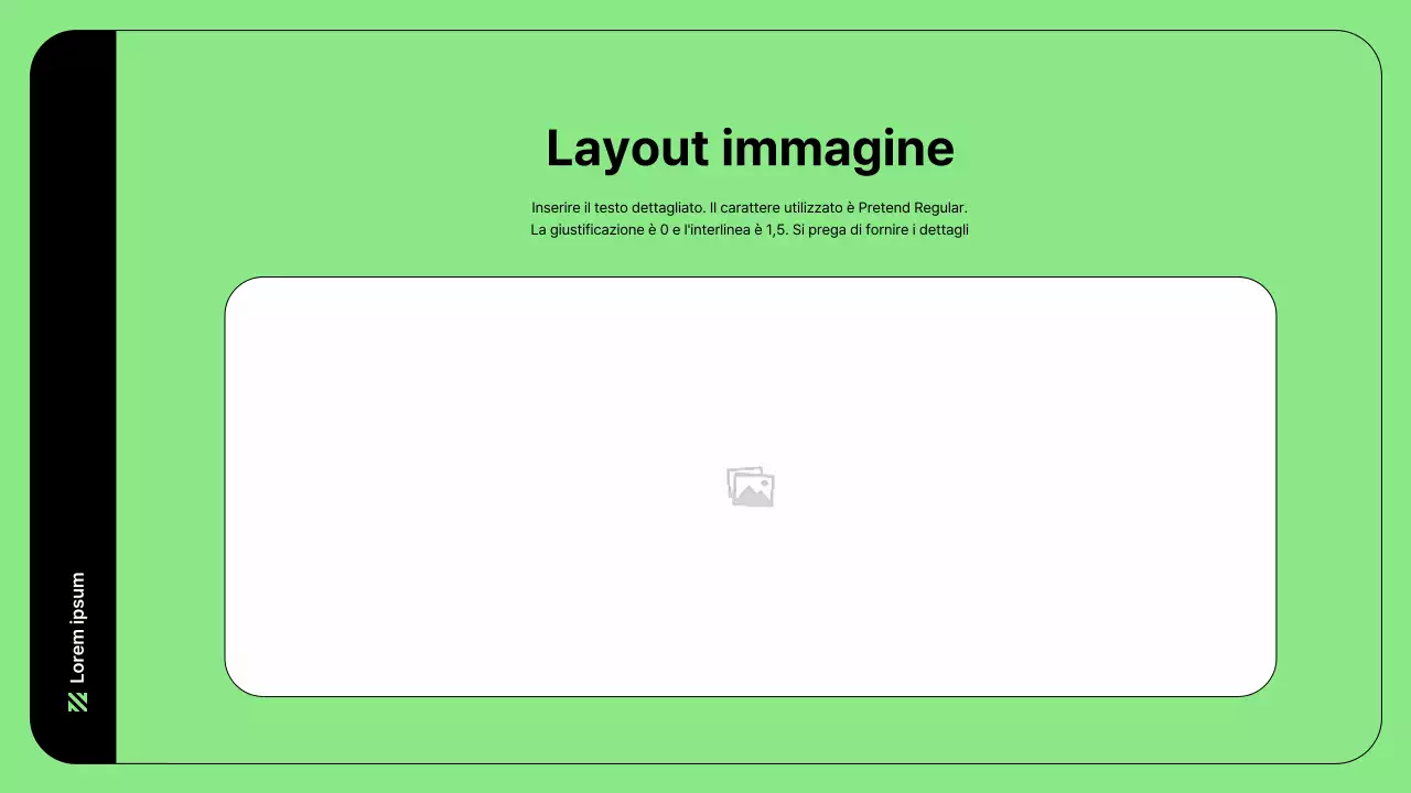 Illustrazione aziendale con linee semplici in verde