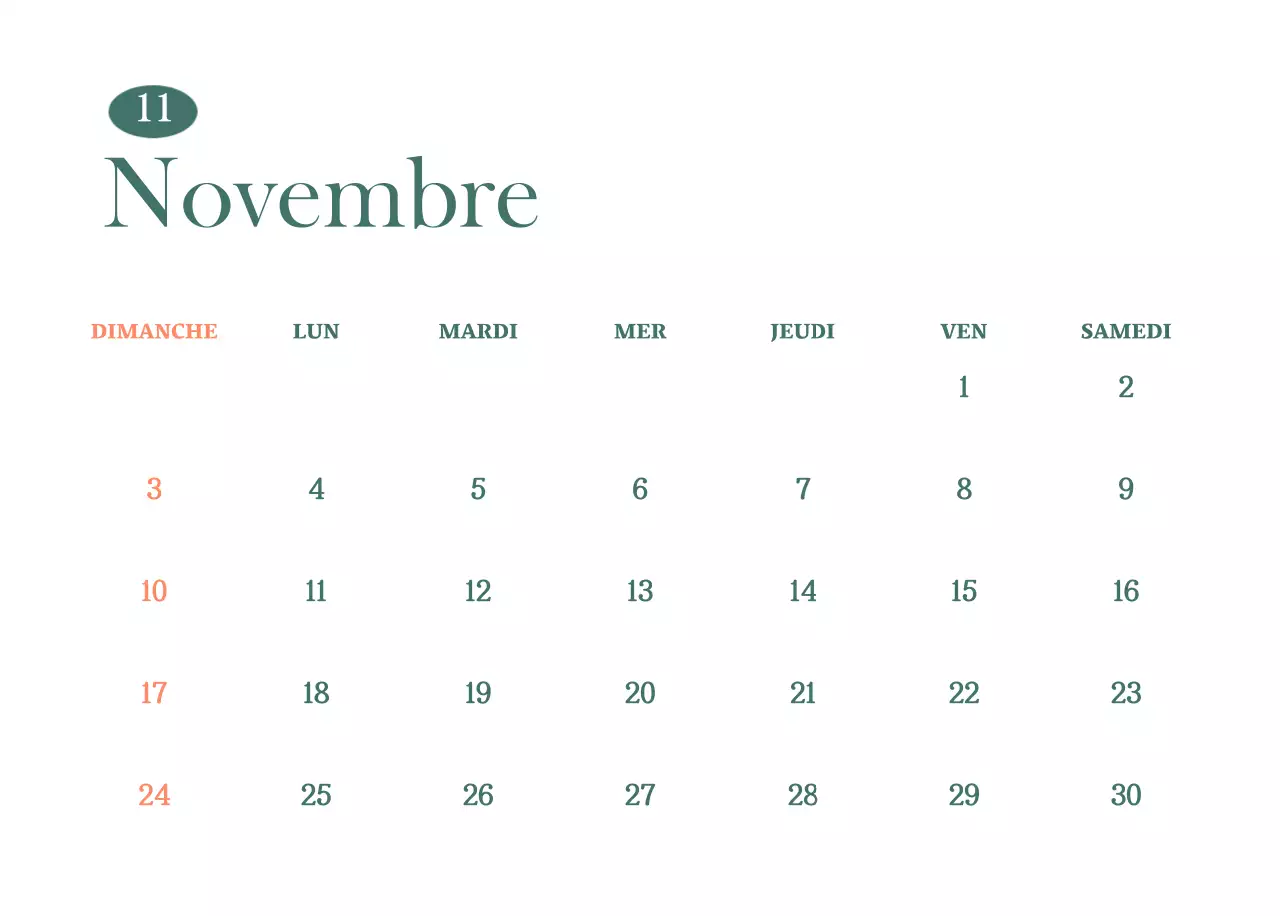 Calendrier des cafés avec recommandation de la boisson du mois