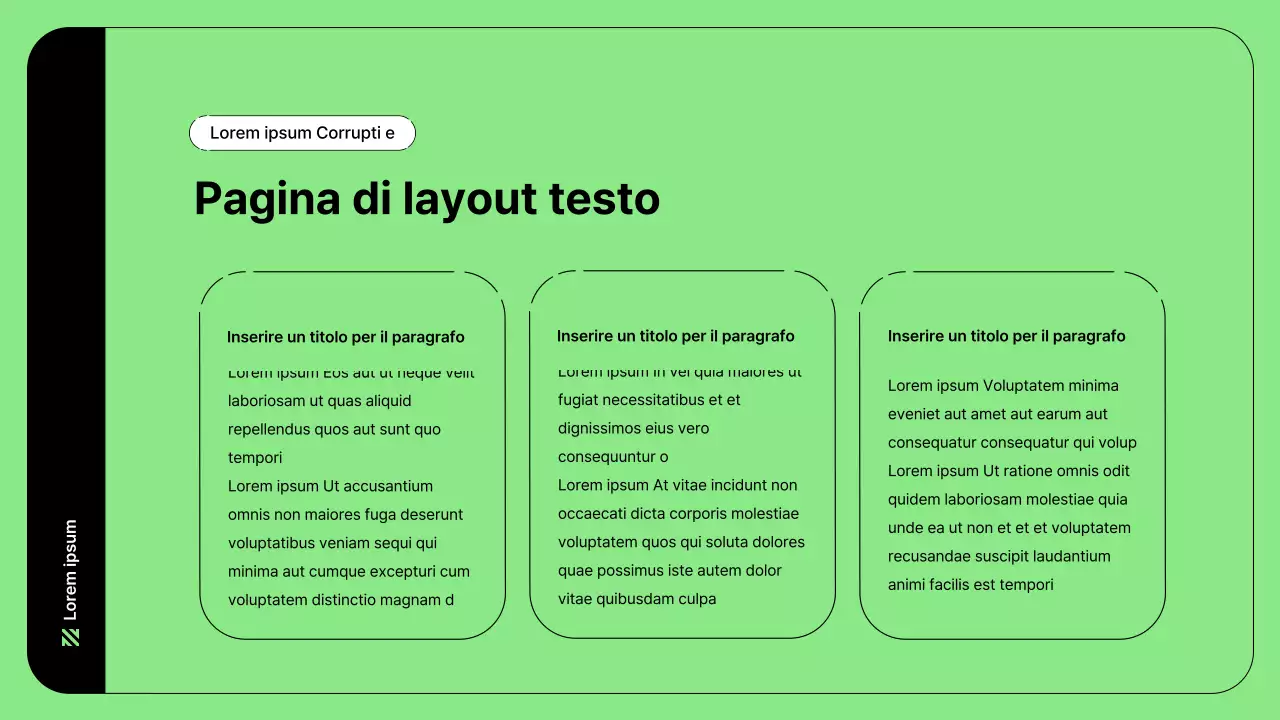 Illustrazione aziendale con linee semplici in verde