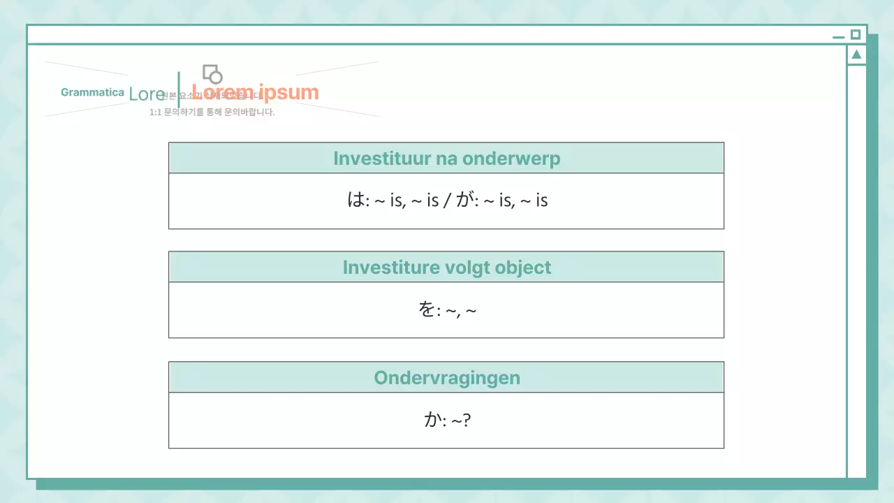 Een eenvoudige Japanse les in munt en sinaasappel