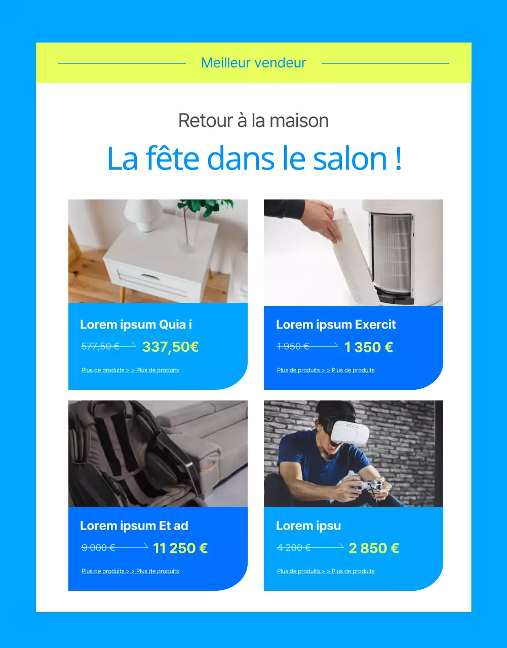 Appareils d'été en vente en bleu clair et chartreuse