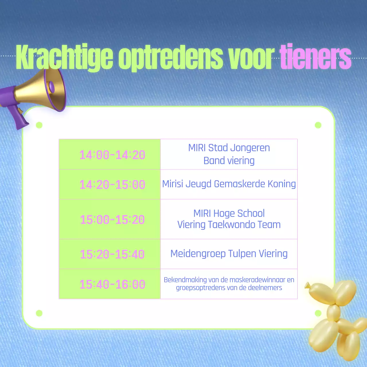 Promoot je festival met een kleurrijk en leuk concept