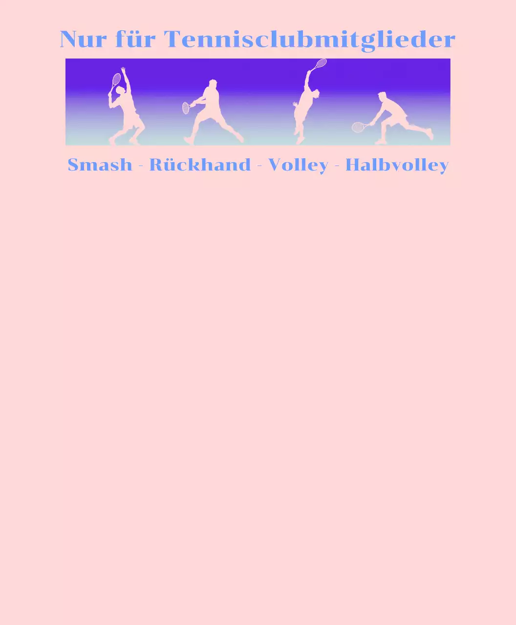 Tennisschläger mit Gefälle und Tennisbewegungskonzepte