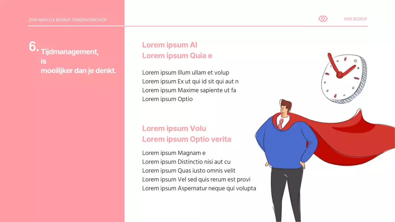 Pinkerton's Tijdmanagementvaardigheden Presentatie Werkplek Training Werkplek Productiviteit Planner Kalender