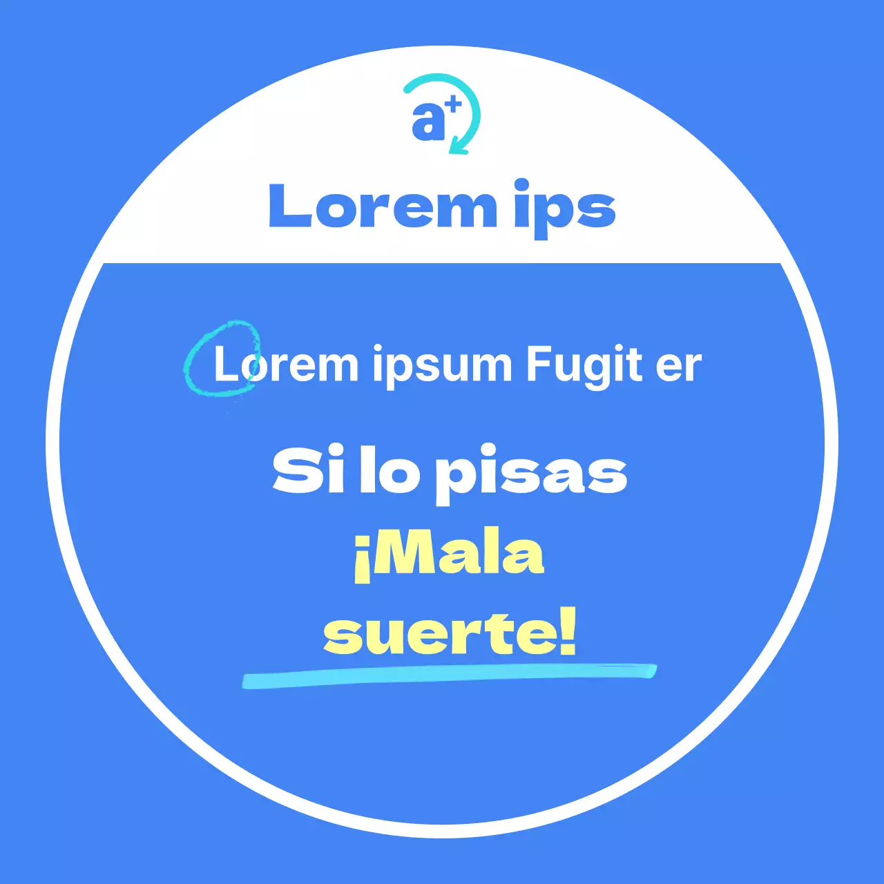 SAT mala nota fondo azul academia balsat