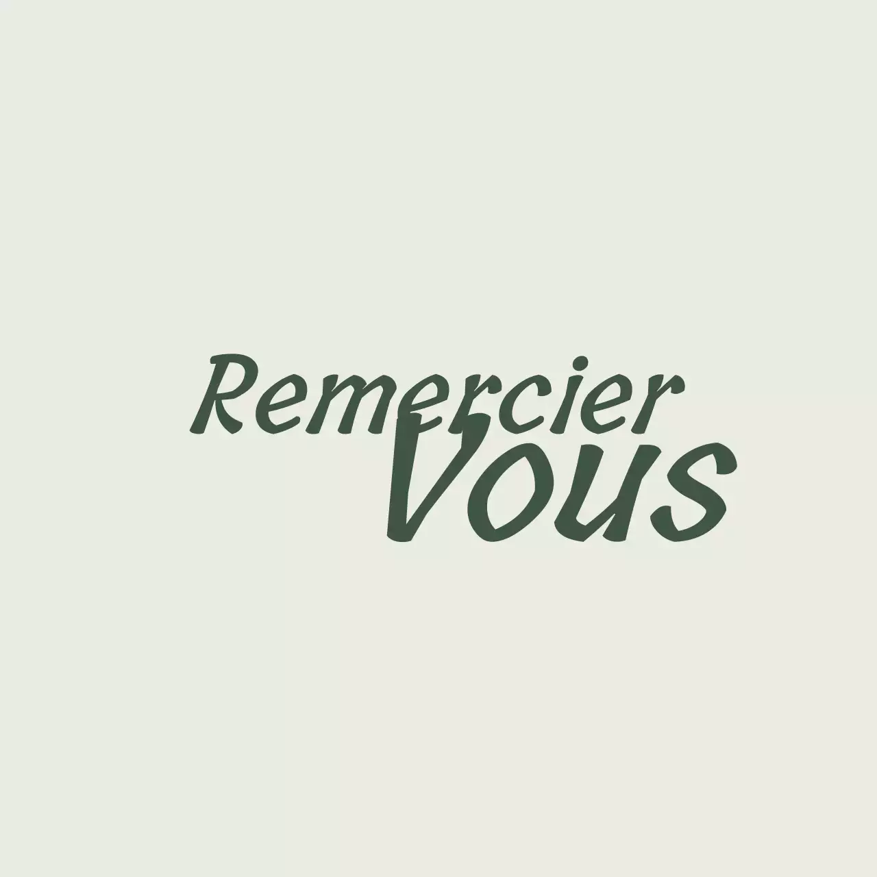 Un concept vert, élégant et apaisant avec des notes de remerciement écrites à la main.