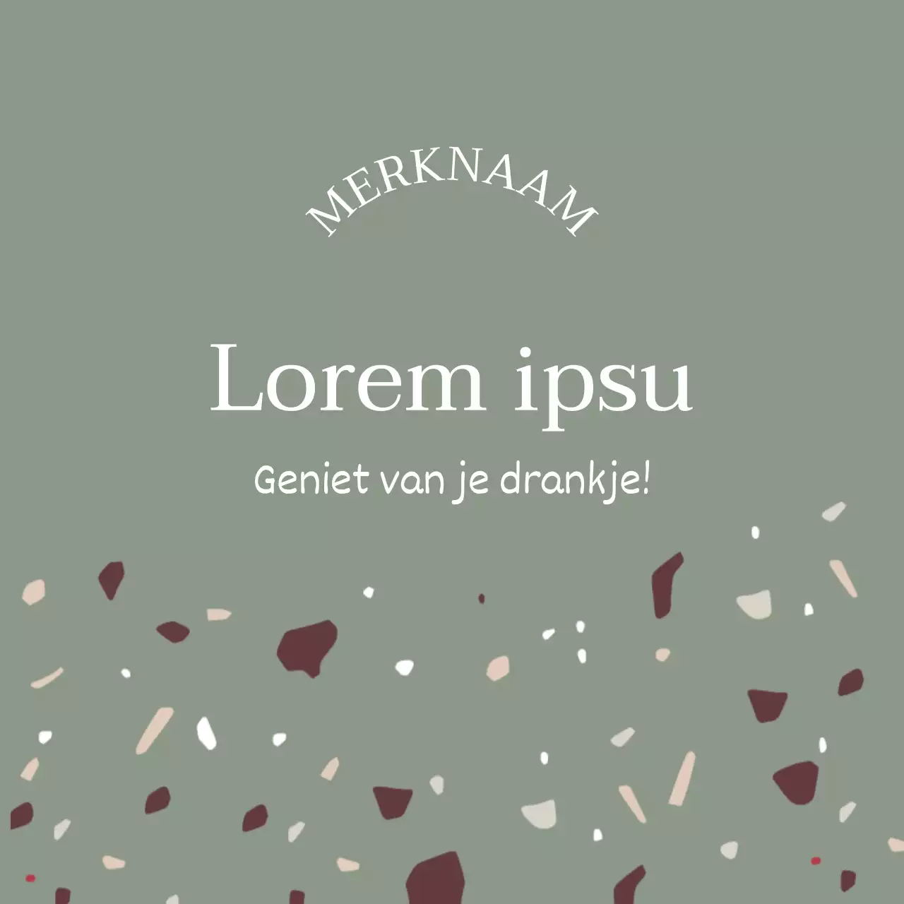 Matcha groene kiezel latte