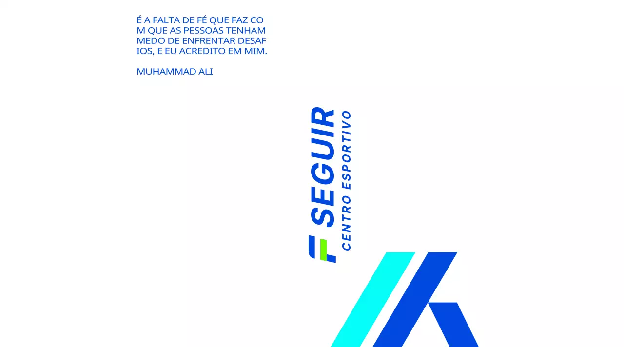 Design forte e cativante com gradientes de azul claro e azul