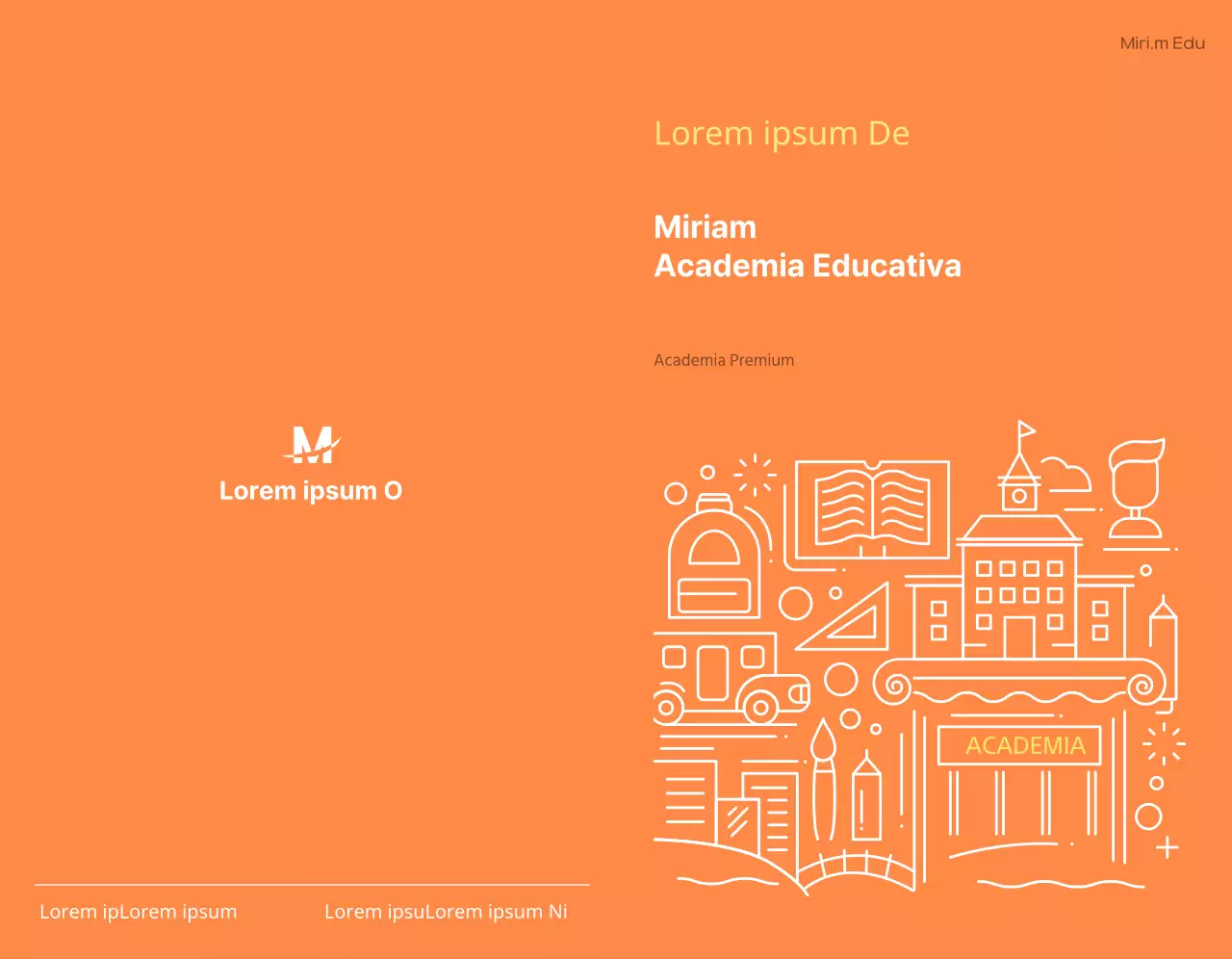 Promocione la educación de su centro en naranja