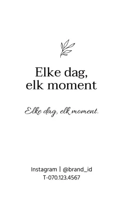 Wit stevig merklabel