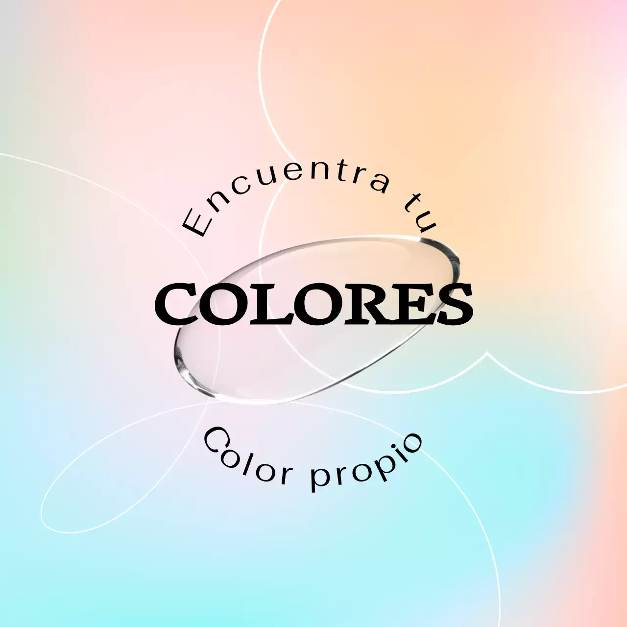 La mercancía de la exposición presenta degradados de colores y una atmósfera de ensueño