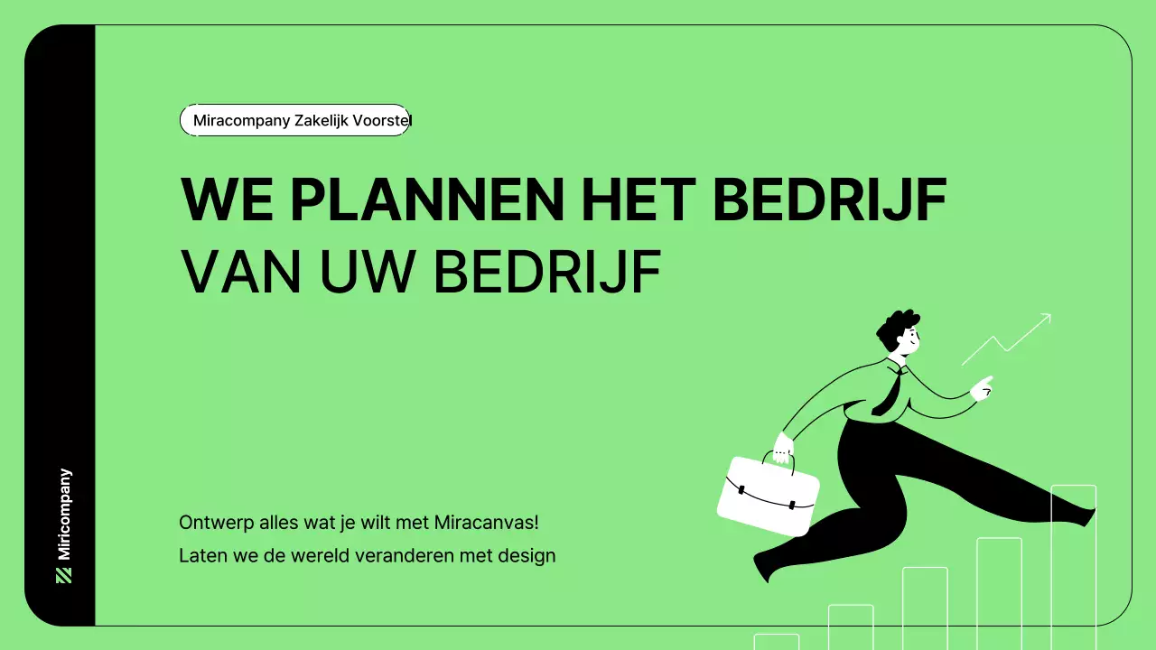Zakelijke illustratie met eenvoudige lijnen in groen