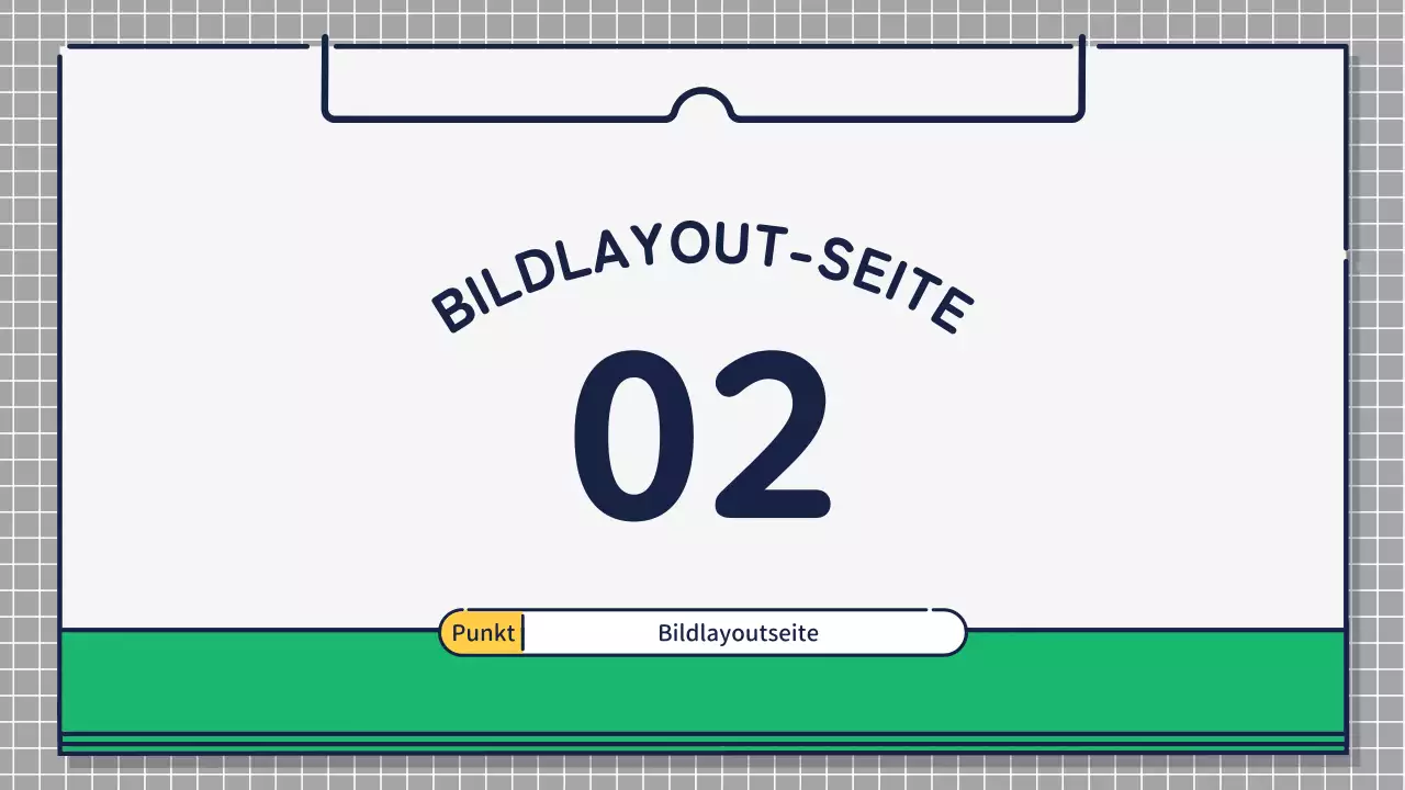 Präsentation zur Gestaltung von niedlichen, einfachen Symbolen in Grün und Gelb