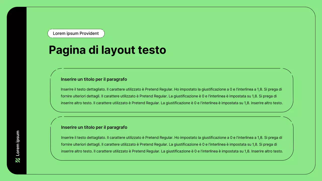 Illustrazione aziendale con linee semplici in verde