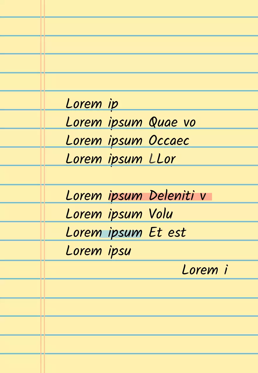 Yellow Note Simple Restaurant Review Event